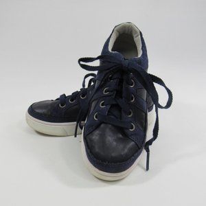 UGG Blue Suede & Leather Sneakers Youth Size 13